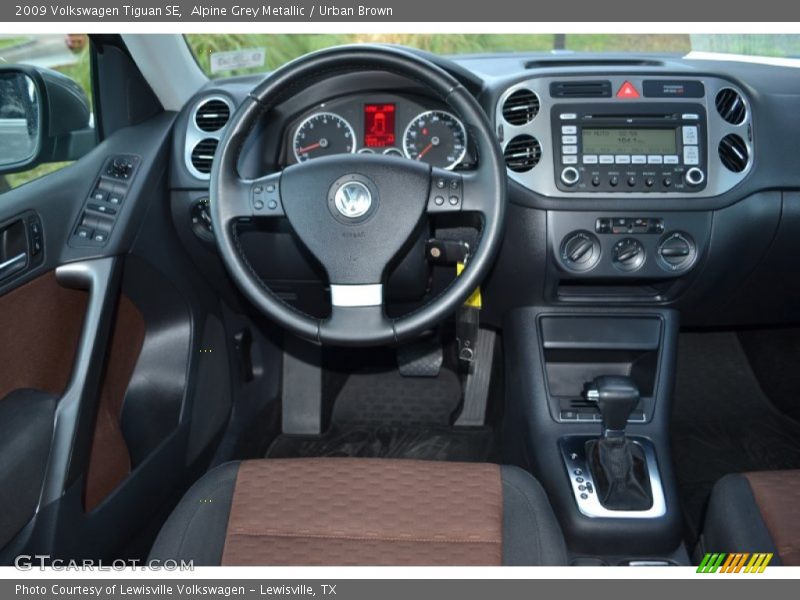 Alpine Grey Metallic / Urban Brown 2009 Volkswagen Tiguan SE