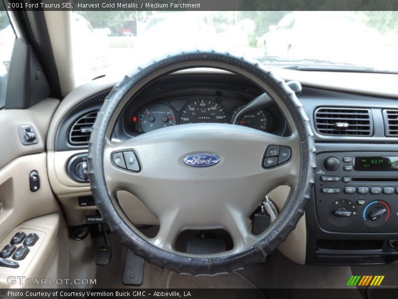 Harvest Gold Metallic / Medium Parchment 2001 Ford Taurus SES