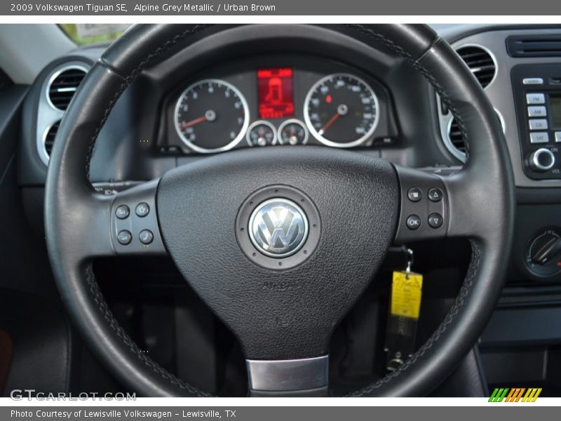 Alpine Grey Metallic / Urban Brown 2009 Volkswagen Tiguan SE