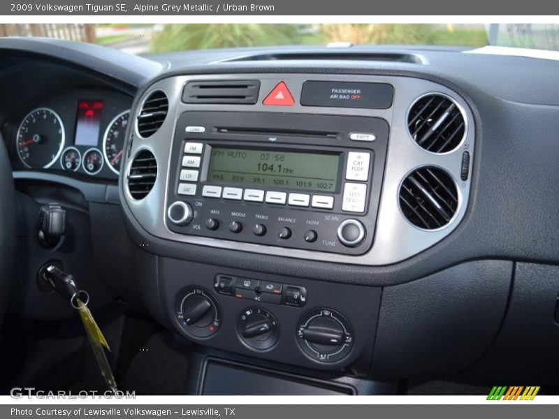 Alpine Grey Metallic / Urban Brown 2009 Volkswagen Tiguan SE