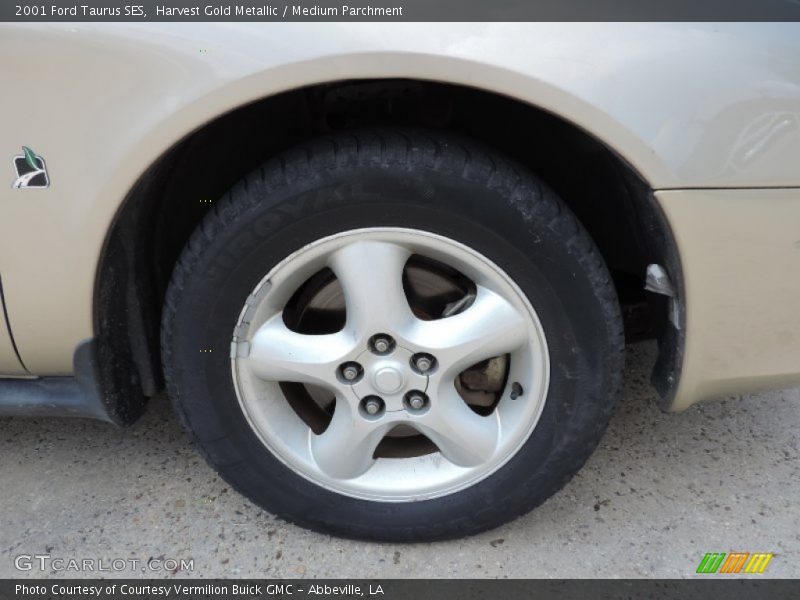 Harvest Gold Metallic / Medium Parchment 2001 Ford Taurus SES
