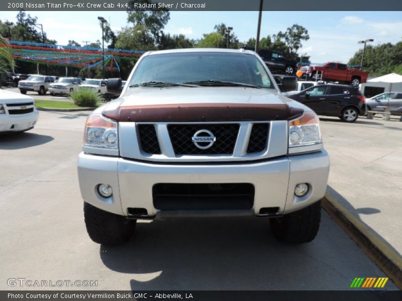 Radiant Silver / Charcoal 2008 Nissan Titan Pro-4X Crew Cab 4x4