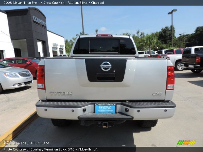 Radiant Silver / Charcoal 2008 Nissan Titan Pro-4X Crew Cab 4x4