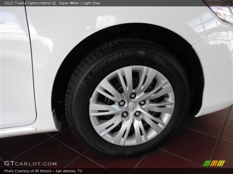 Super White / Light Gray 2012 Toyota Camry Hybrid LE