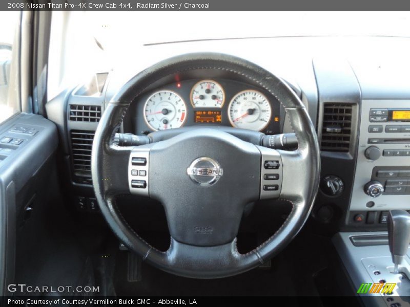 Radiant Silver / Charcoal 2008 Nissan Titan Pro-4X Crew Cab 4x4