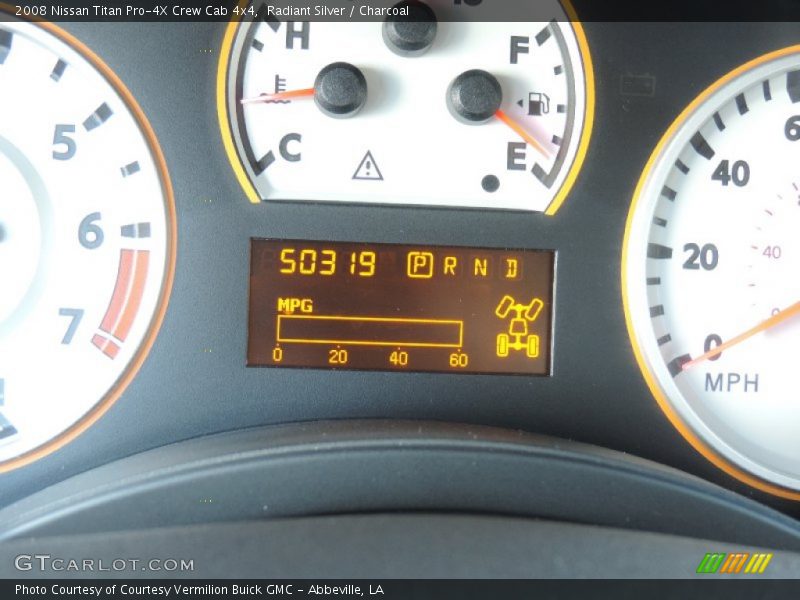 Radiant Silver / Charcoal 2008 Nissan Titan Pro-4X Crew Cab 4x4