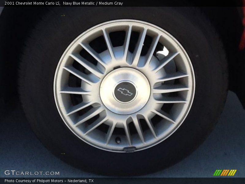 Navy Blue Metallic / Medium Gray 2001 Chevrolet Monte Carlo LS