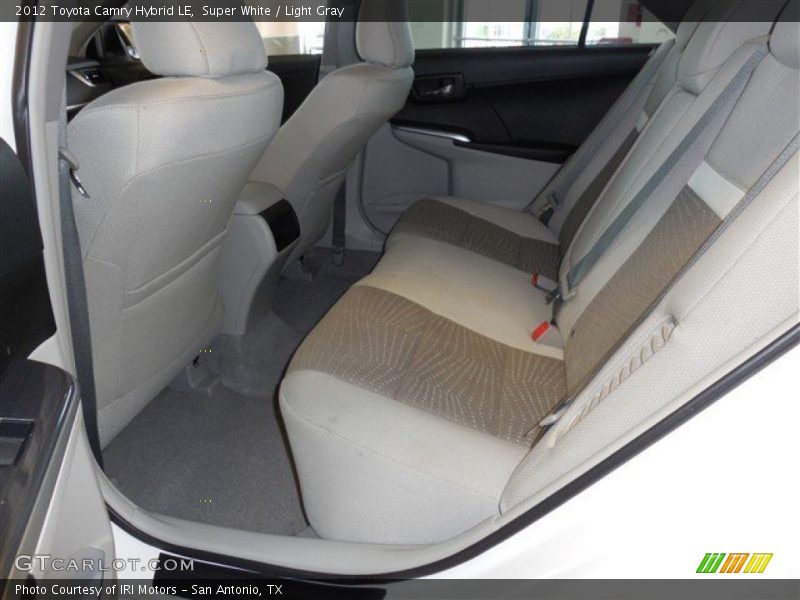 Super White / Light Gray 2012 Toyota Camry Hybrid LE