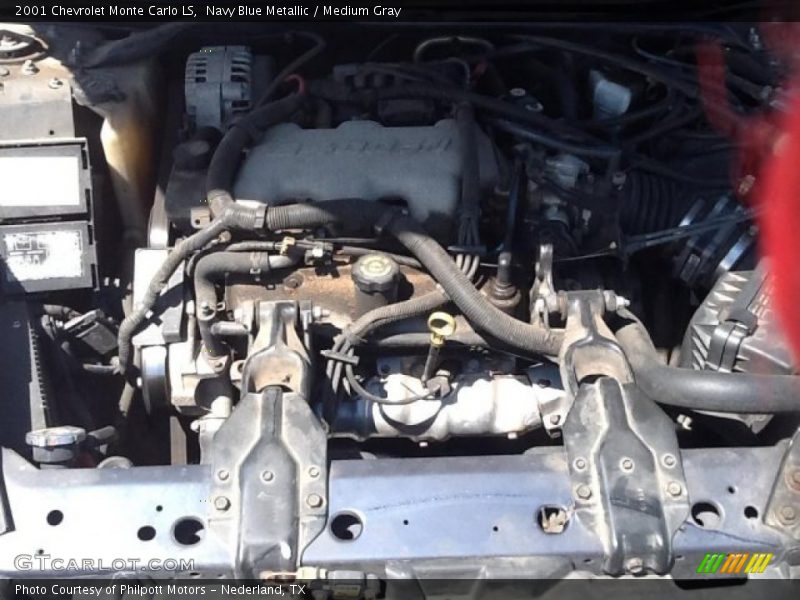 Navy Blue Metallic / Medium Gray 2001 Chevrolet Monte Carlo LS