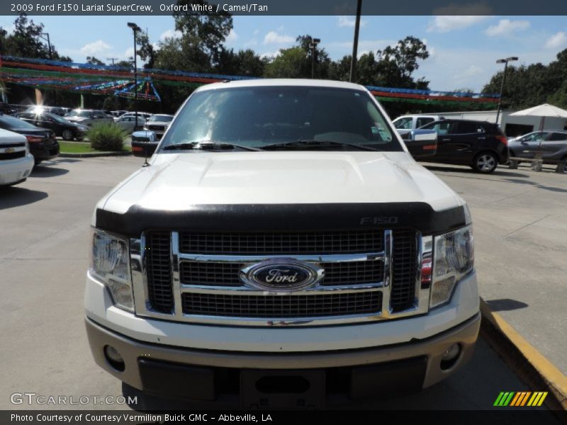 Oxford White / Camel/Tan 2009 Ford F150 Lariat SuperCrew