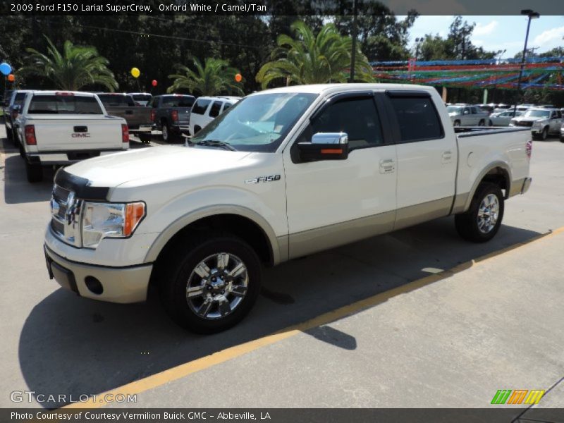 Oxford White / Camel/Tan 2009 Ford F150 Lariat SuperCrew