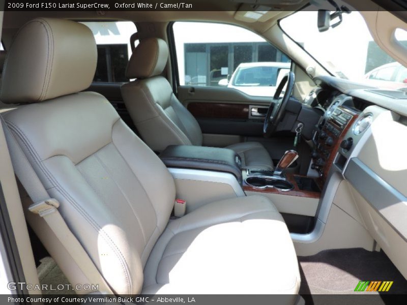 Oxford White / Camel/Tan 2009 Ford F150 Lariat SuperCrew