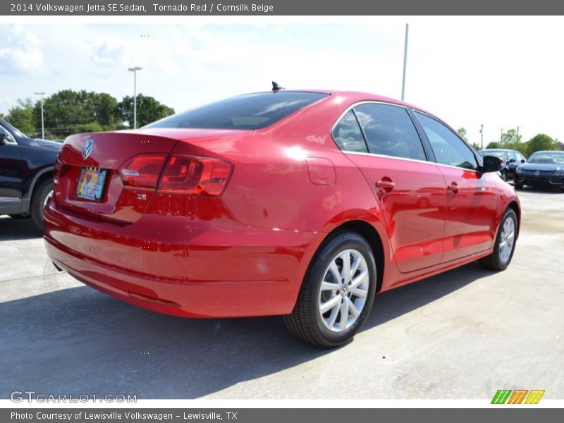 Tornado Red / Cornsilk Beige 2014 Volkswagen Jetta SE Sedan