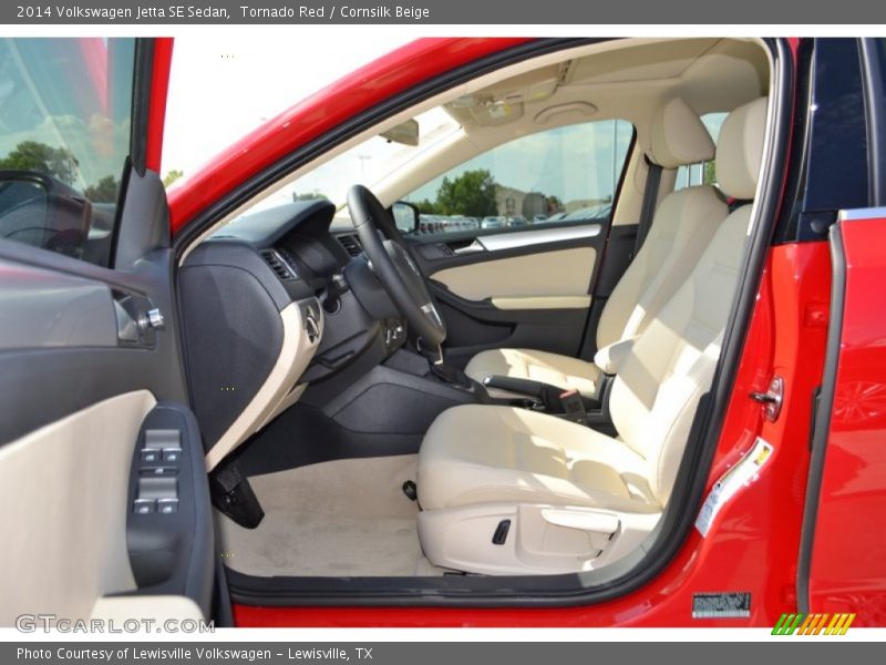 Tornado Red / Cornsilk Beige 2014 Volkswagen Jetta SE Sedan