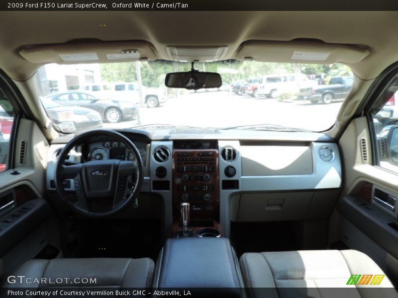 Oxford White / Camel/Tan 2009 Ford F150 Lariat SuperCrew