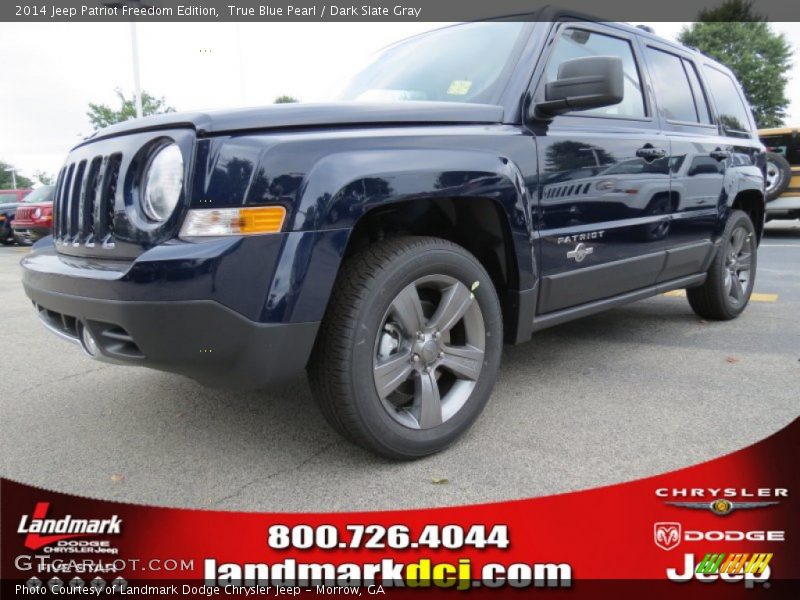 True Blue Pearl / Dark Slate Gray 2014 Jeep Patriot Freedom Edition