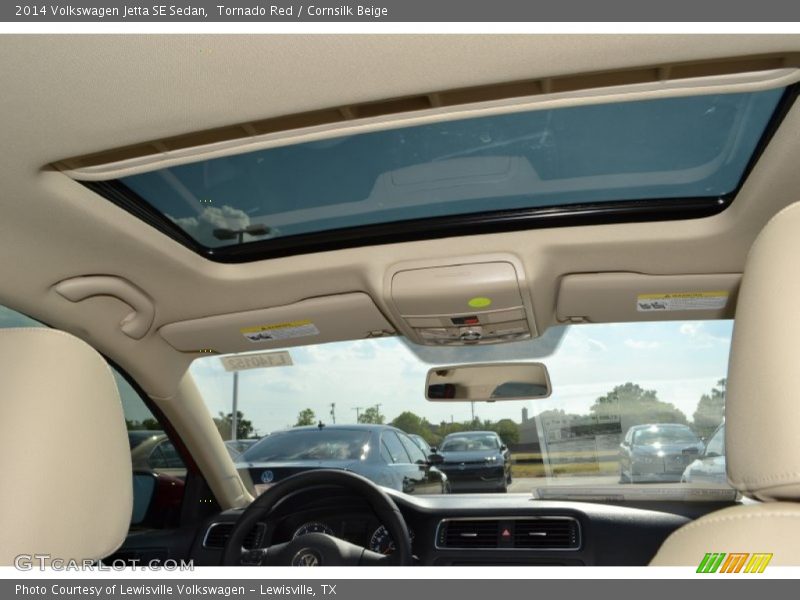 Tornado Red / Cornsilk Beige 2014 Volkswagen Jetta SE Sedan