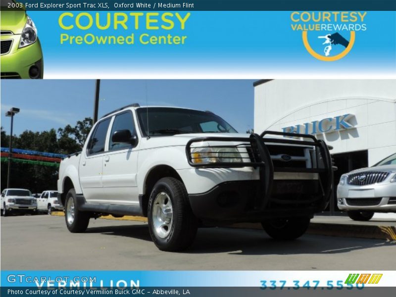 Oxford White / Medium Flint 2003 Ford Explorer Sport Trac XLS