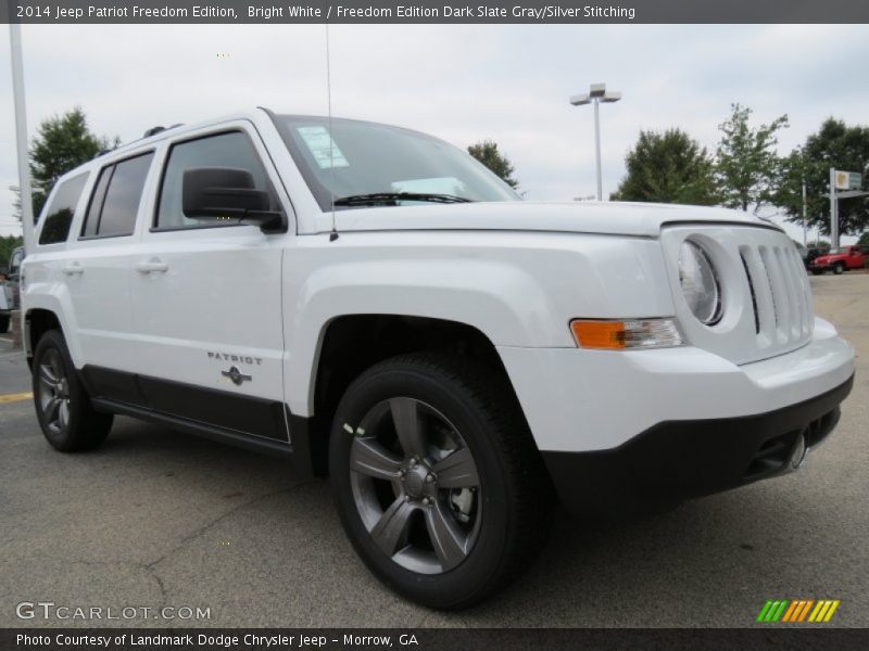 Bright White / Freedom Edition Dark Slate Gray/Silver Stitching 2014 Jeep Patriot Freedom Edition