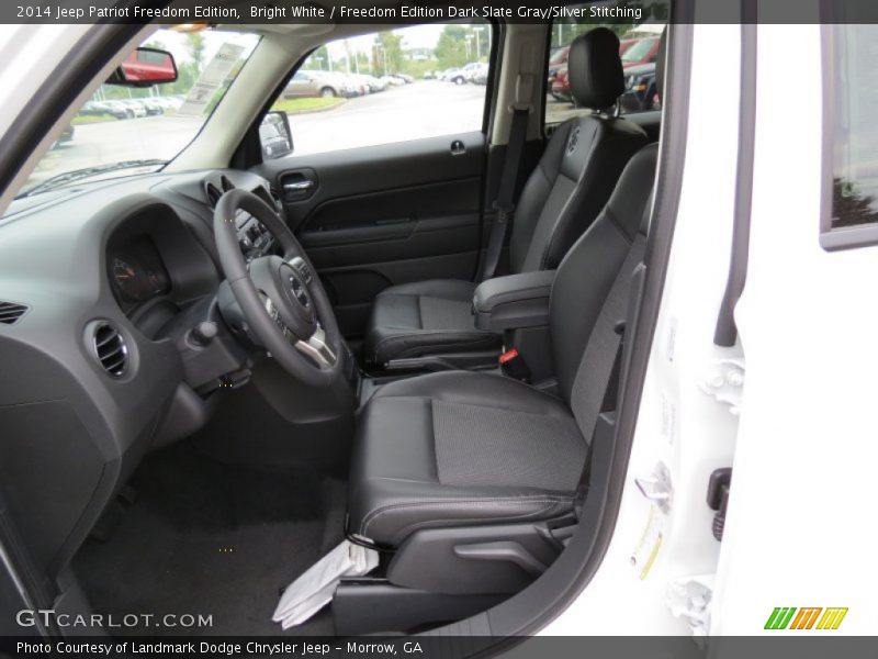 Bright White / Freedom Edition Dark Slate Gray/Silver Stitching 2014 Jeep Patriot Freedom Edition
