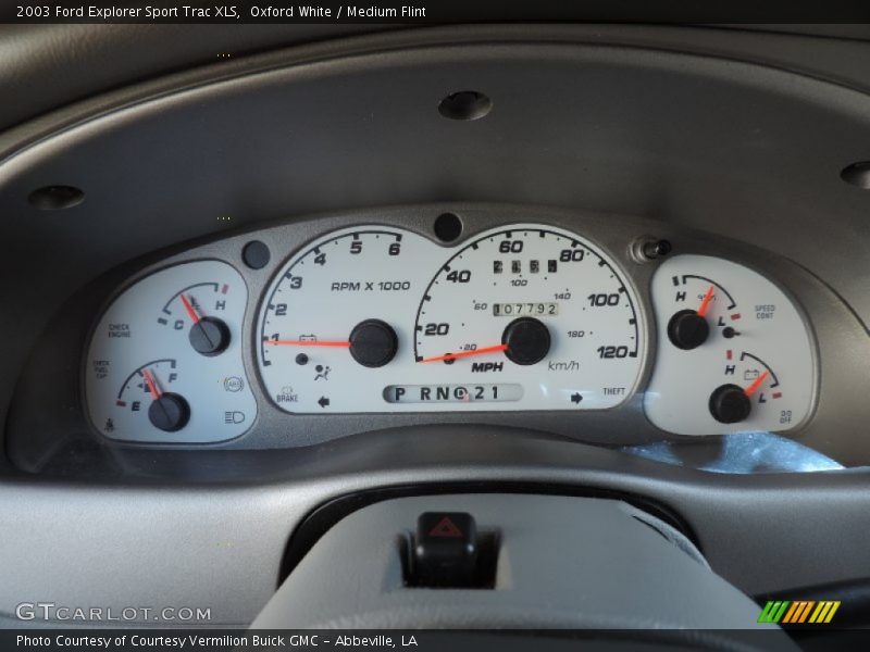 Oxford White / Medium Flint 2003 Ford Explorer Sport Trac XLS