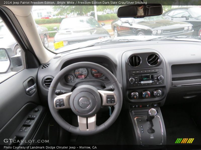 Bright White / Freedom Edition Dark Slate Gray/Silver Stitching 2014 Jeep Patriot Freedom Edition