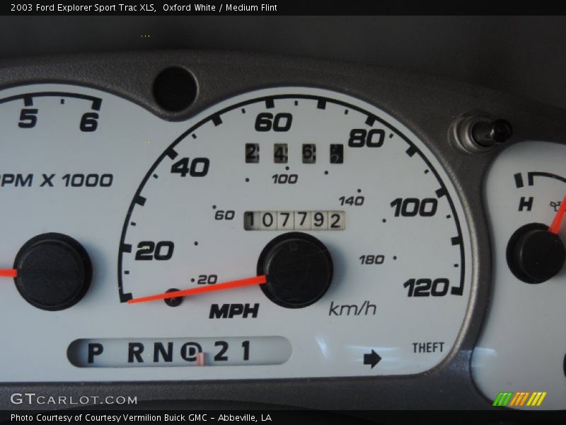 Oxford White / Medium Flint 2003 Ford Explorer Sport Trac XLS