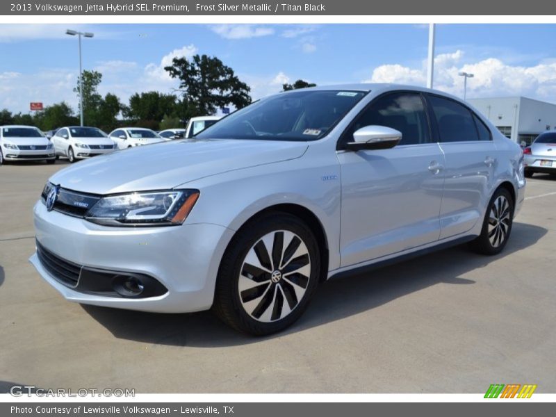 Frost Silver Metallic / Titan Black 2013 Volkswagen Jetta Hybrid SEL Premium