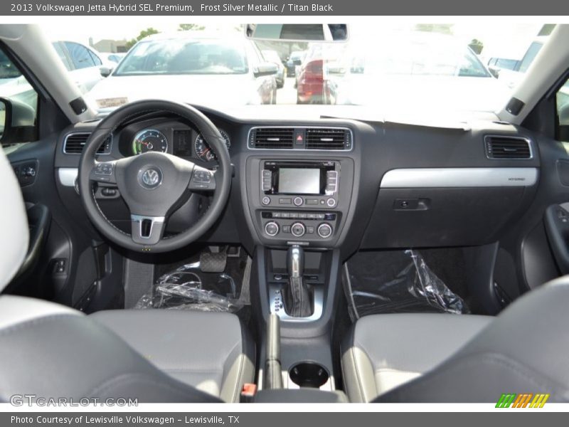 Frost Silver Metallic / Titan Black 2013 Volkswagen Jetta Hybrid SEL Premium