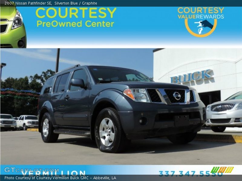 Silverton Blue / Graphite 2007 Nissan Pathfinder SE