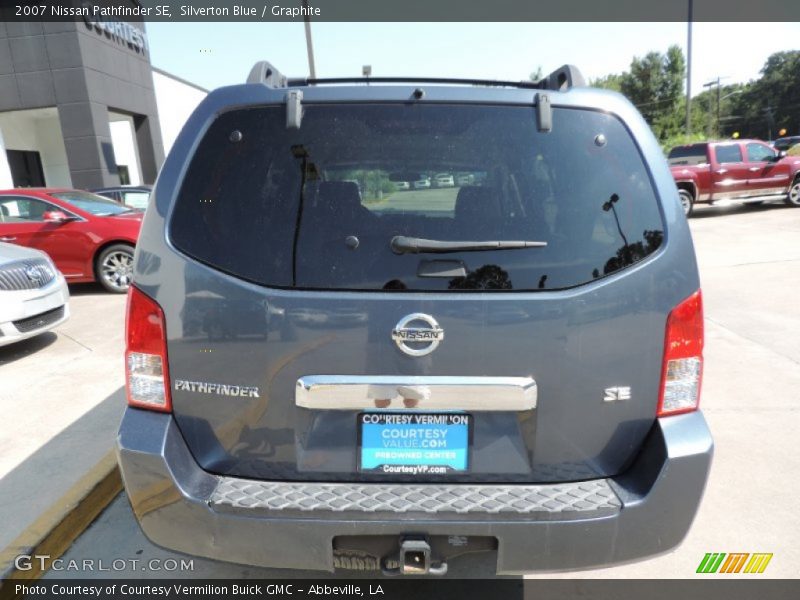 Silverton Blue / Graphite 2007 Nissan Pathfinder SE