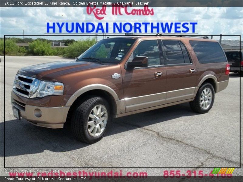 Golden Bronze Metallic / Chaparral Leather 2011 Ford Expedition EL King Ranch