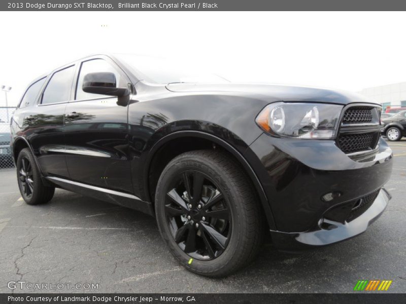 Brilliant Black Crystal Pearl / Black 2013 Dodge Durango SXT Blacktop