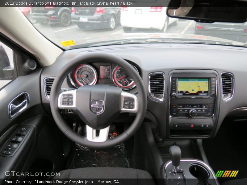 Brilliant Black Crystal Pearl / Black 2013 Dodge Durango SXT Blacktop