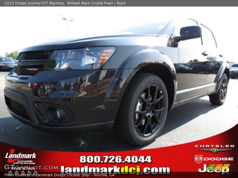 Brilliant Black Crystal Pearl / Black 2013 Dodge Journey SXT Blacktop