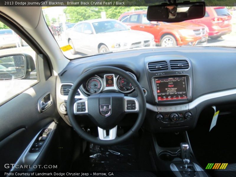 Brilliant Black Crystal Pearl / Black 2013 Dodge Journey SXT Blacktop