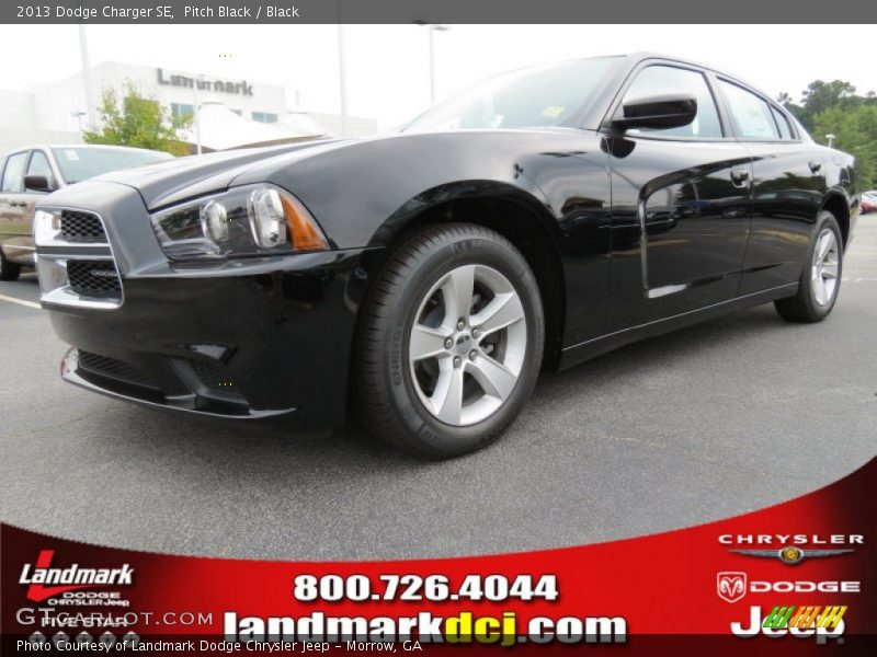 Pitch Black / Black 2013 Dodge Charger SE