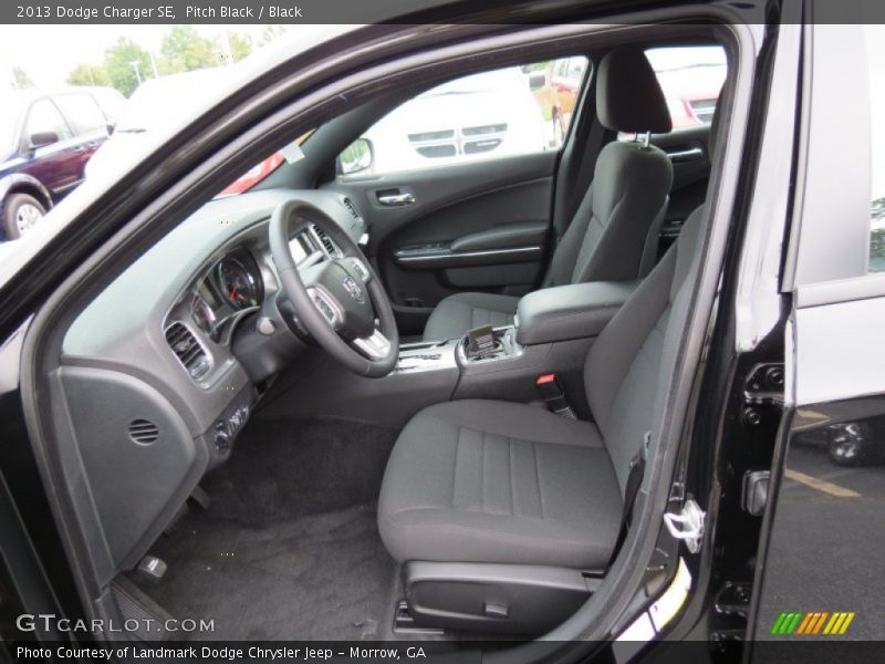 Pitch Black / Black 2013 Dodge Charger SE