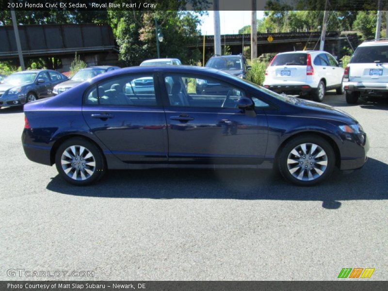 Royal Blue Pearl / Gray 2010 Honda Civic EX Sedan