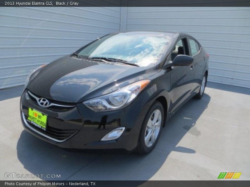 Black / Gray 2013 Hyundai Elantra GLS