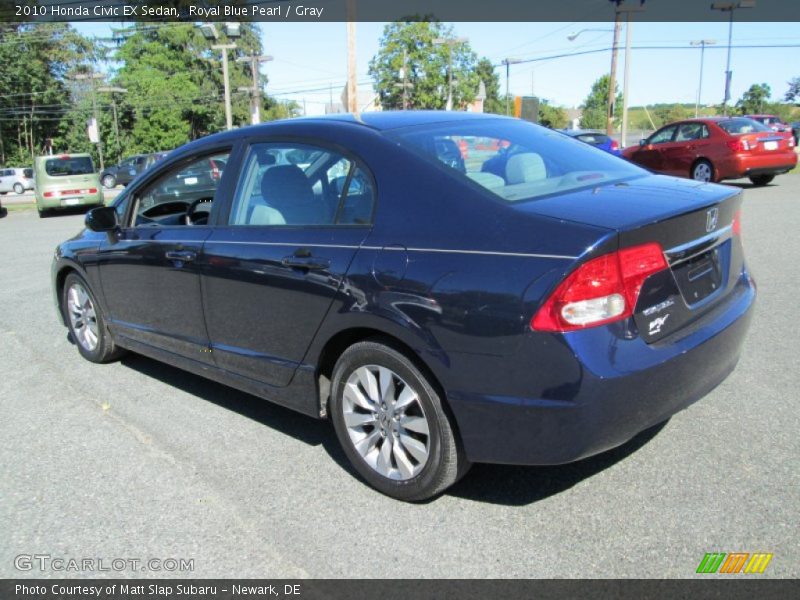 Royal Blue Pearl / Gray 2010 Honda Civic EX Sedan