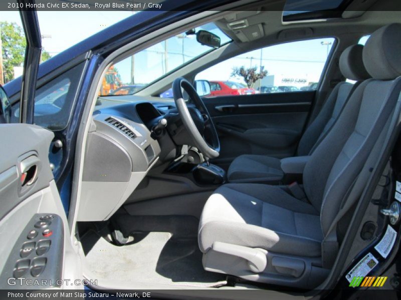 Royal Blue Pearl / Gray 2010 Honda Civic EX Sedan