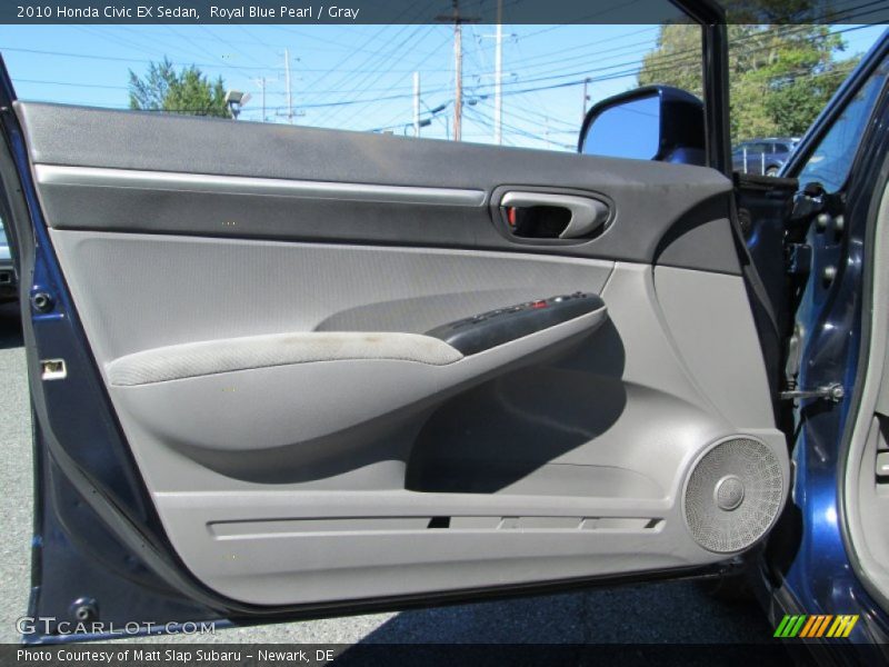 Royal Blue Pearl / Gray 2010 Honda Civic EX Sedan