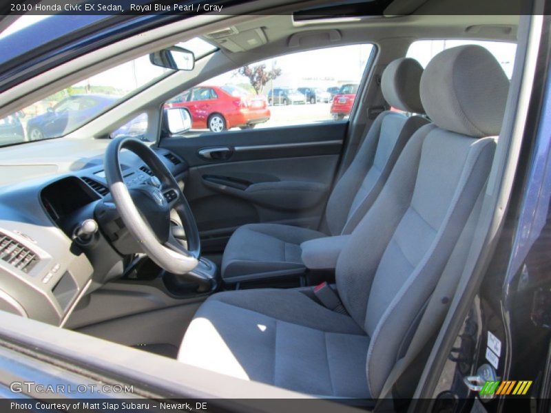 Royal Blue Pearl / Gray 2010 Honda Civic EX Sedan