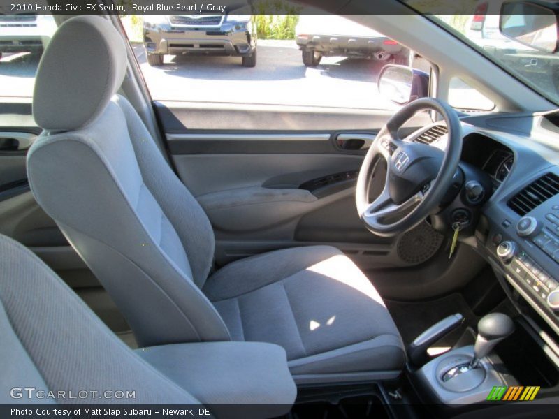 Royal Blue Pearl / Gray 2010 Honda Civic EX Sedan