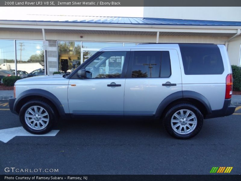 Zermatt Silver Metallic / Ebony Black 2008 Land Rover LR3 V8 SE