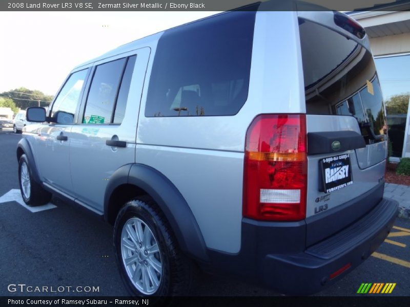 Zermatt Silver Metallic / Ebony Black 2008 Land Rover LR3 V8 SE