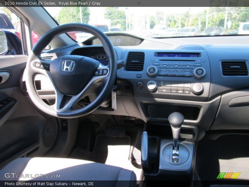 Royal Blue Pearl / Gray 2010 Honda Civic EX Sedan