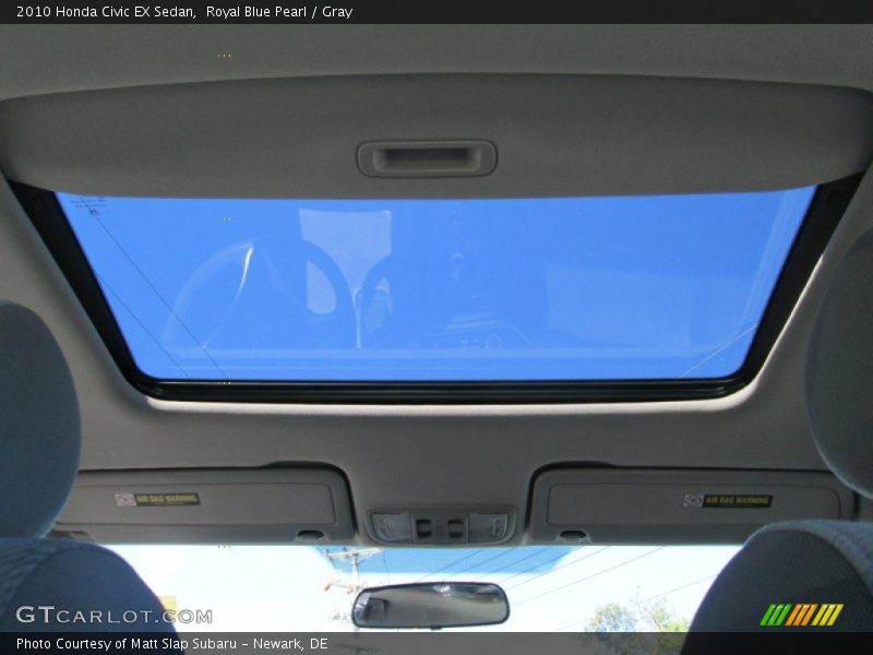 Royal Blue Pearl / Gray 2010 Honda Civic EX Sedan