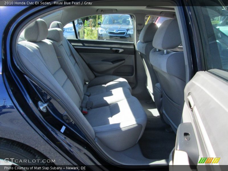 Royal Blue Pearl / Gray 2010 Honda Civic EX Sedan